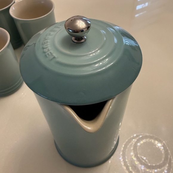Le Creuset Stoneware Tea / Coffee Set style sage – 5 Pieces - Picture 12 of 16